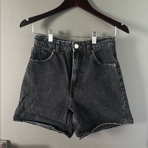 Black Denim Women's Shorts